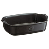 Emile Henry Individual Rectangle Baking Dish Ultime, 8.75" X 5.5", Charcoal