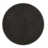 Davanti by Frieling Mattola Placemats Set of 6, Round 15 Inch Indoor Outdoor Table Placemats, Black