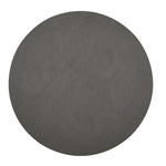 Davanti by Frieling Mattola Placemats Set of 6, Round 15 Inch Indoor Outdoor Table Placemats, Castlerock Gray