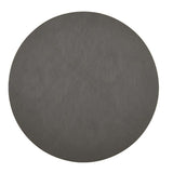 Davanti by Frieling Mattola Placemats Set of 6, Round 15 Inch Indoor Outdoor Table Placemats, Castlerock Gray