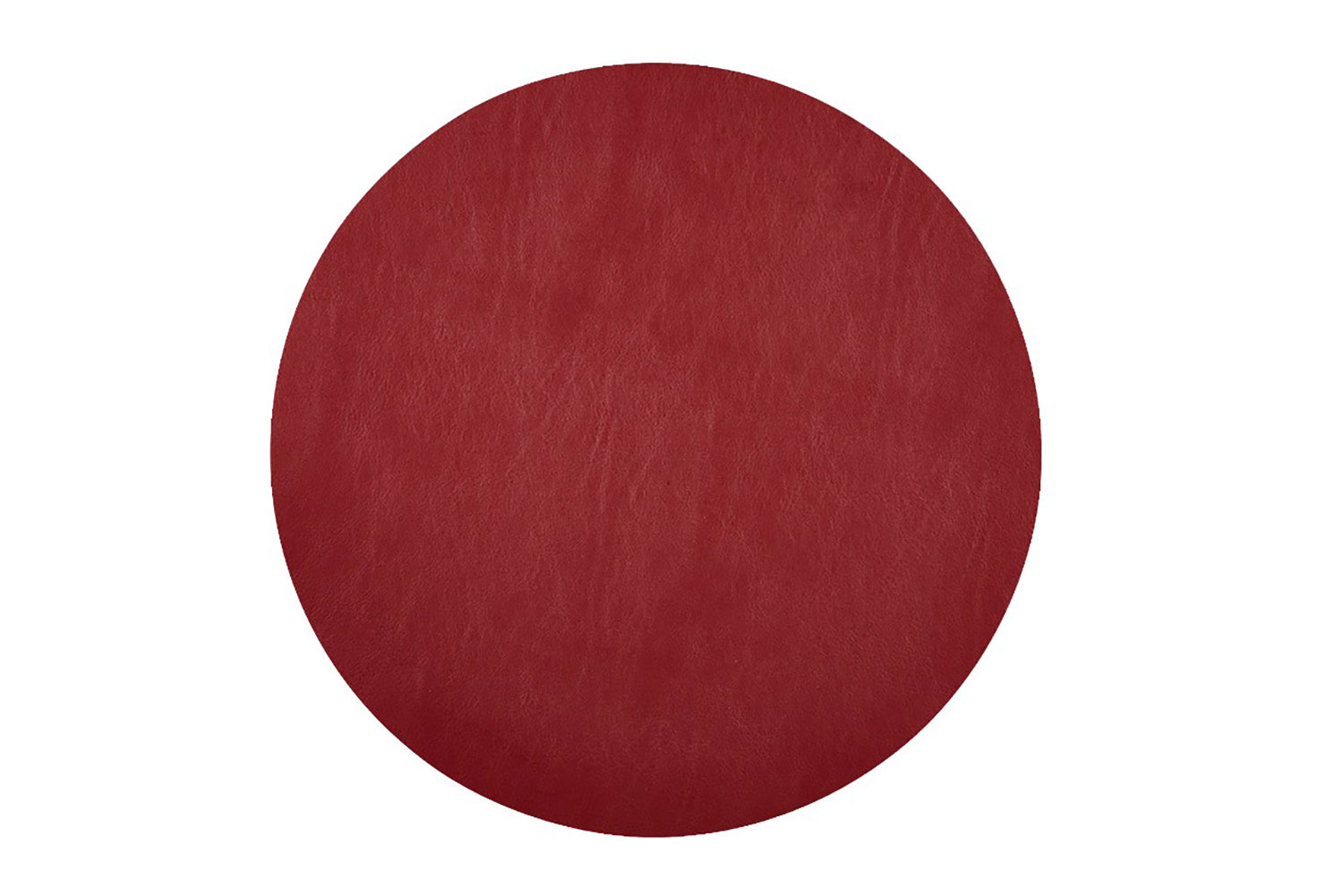 Davanti by Frieling Mattola Placemats Set of 6, Round 15 Inch Indoor Outdoor Table Placemats, Earth Red