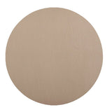 Davanti by Frieling Mattola Placemats Set of 6, Round 15 Inch Indoor Outdoor Table Placemats, Taupe