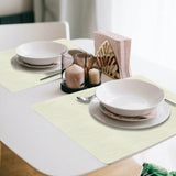 Davanti by Frieling Mattola Placemats Set of 6, Rectangular 16.5 x 12.5 Inch Indoor Outdoor Table Placemats – Ecru