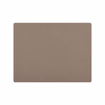 Davanti by Frieling Mattola Placemats Set of 6, Rectangular 16.5 x 12.5 Inch Indoor Outdoor Table Placemats – Taupe