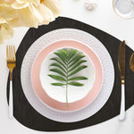 Davanti by Frieling Mattola Placemats Set of 6, Stone, 18.5 x 15.3 Inch Indoor Outdoor Table Placemats – Stone Black