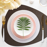 Davanti by Frieling Mattola Placemats Set of 6, Stone, 18.5 x 15.3 Inch Indoor Outdoor Table Placemats – Dark Brown