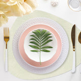 Davanti by Frieling Mattola Placemats Set of 6, Stone, 18.5 x 15.3 Inch Indoor Outdoor Table Placemats – Ecru