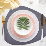 Davanti by Frieling Mattola Placemats Set of 6, Stone, 18.5 x 15.3 Inch Indoor Outdoor Table Placemats – Stone Marine