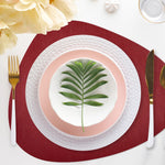 Davanti by Frieling Mattola Placemats Set of 6, Stone, 18.5 x 15.3 Inch Indoor Outdoor Table Placemats – Earth Red