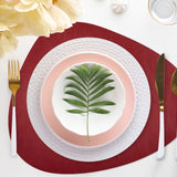 Davanti by Frieling Mattola Placemats Set of 6, Stone, 18.5 x 15.3 Inch Indoor Outdoor Table Placemats – Earth Red