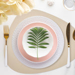 Davanti by Frieling Mattola Placemats Set of 6, Stone, 18.5 x 15.3 Inch Indoor Outdoor Table Placemats – Silk Gray