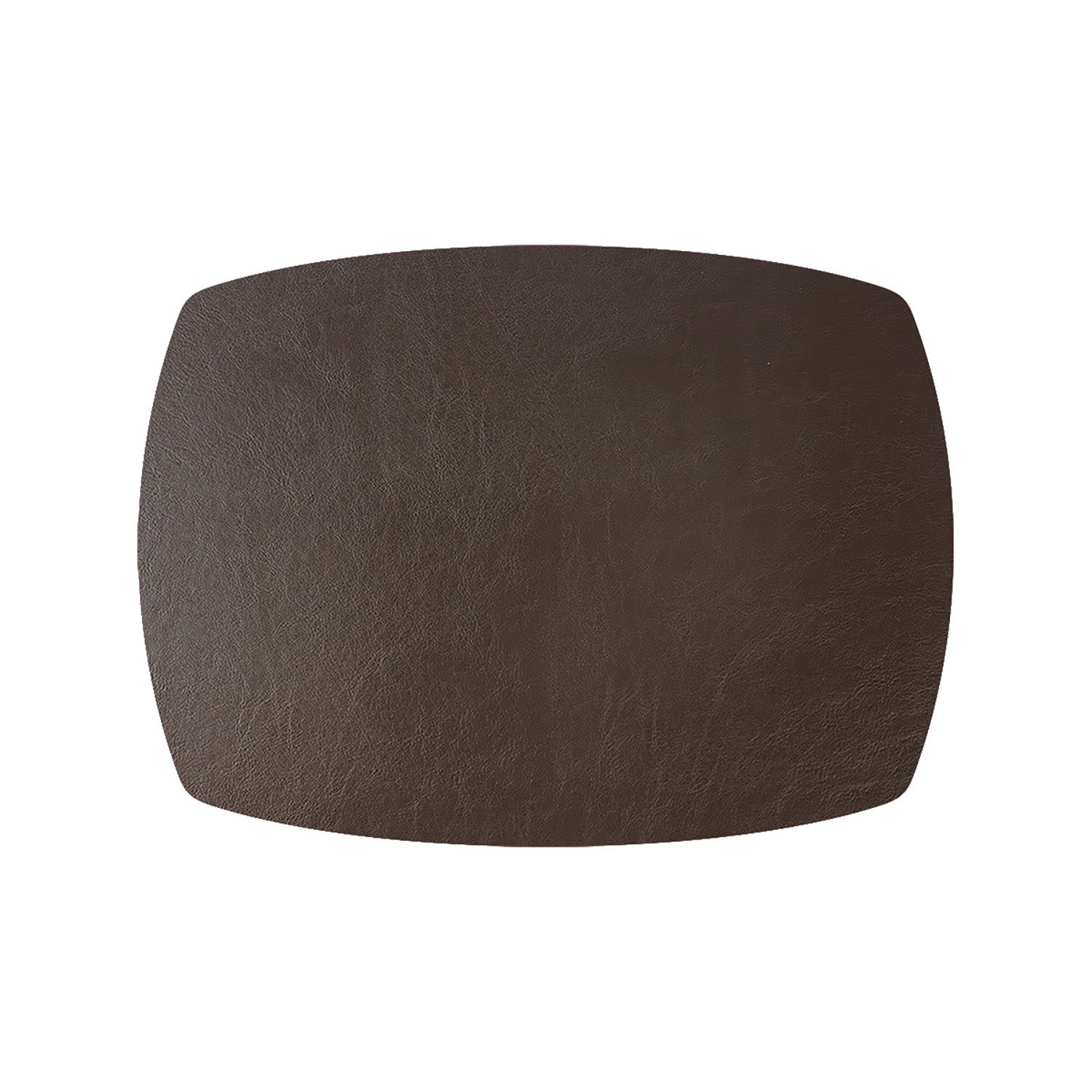 Davanti by Frieling Mattola Placemats Set of 6, Rectangle Plus, 14 x 18 Inch Indoor Outdoor Table Placemats, Dark Brown