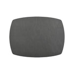 Davanti by Frieling Mattola Placemats Set of 6, Rectangle Plus, 14 x 18 Inch Indoor Outdoor Table Placemats, Castlerock Gray