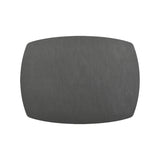 Davanti by Frieling Mattola Placemats Set of 6, Rectangle Plus, 14 x 18 Inch Indoor Outdoor Table Placemats, Castlerock Gray