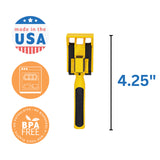 Constructive Eating Set of 3 Construction Eating Utensils for Kids and Toddlers, Yellow