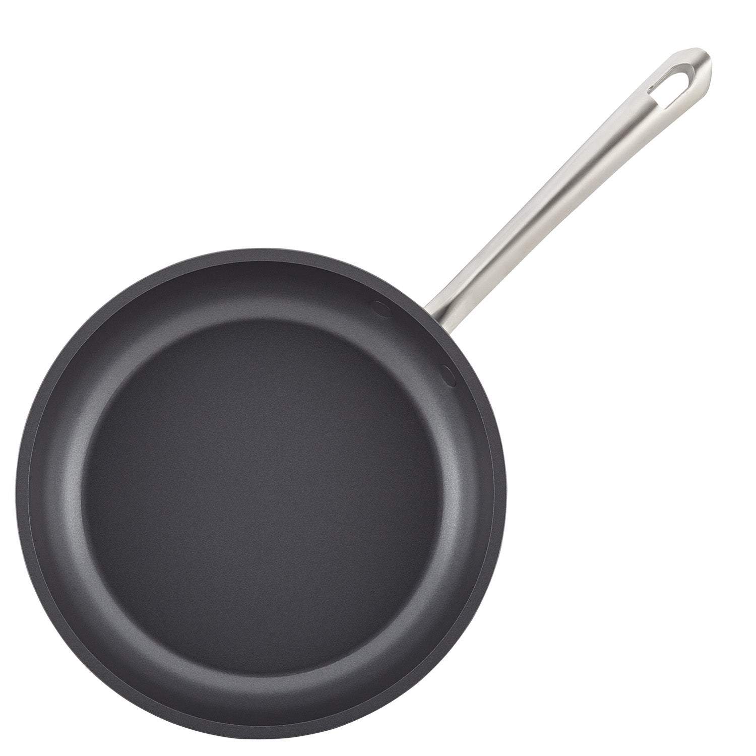 Anolon Accolade Hard Anodized Nonstick 10" and 12" Frying Pan Set, 2-Piece, Gray