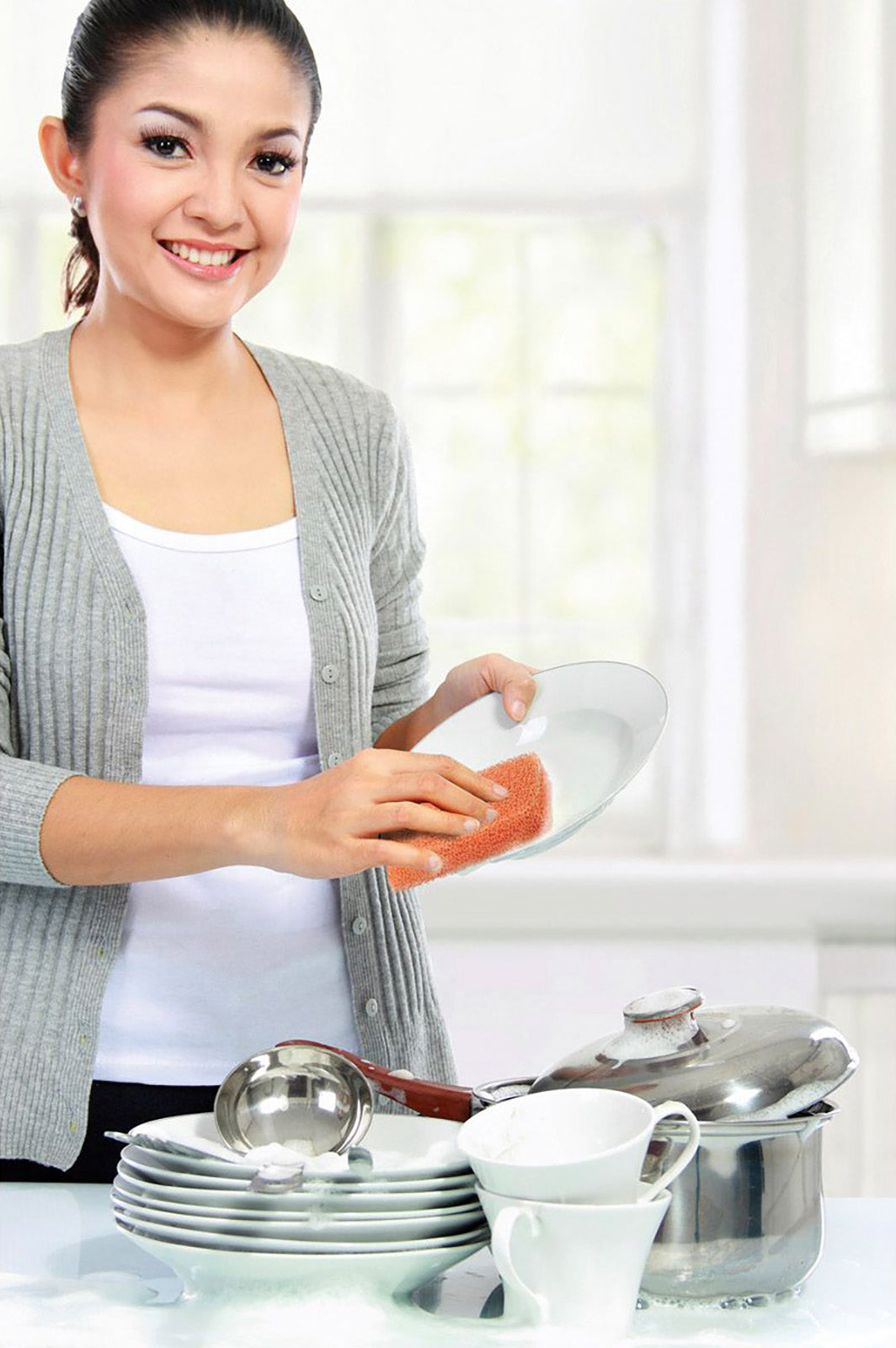 Peachy Clean Silicone Dish Scrubber Sponge