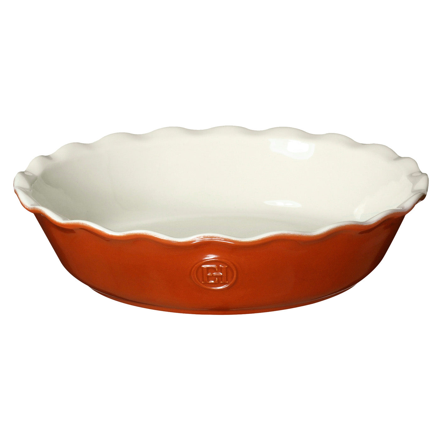 Emile Henry Made in France HR Modern Classics 9 Inch Pie Dish, Pumpkin