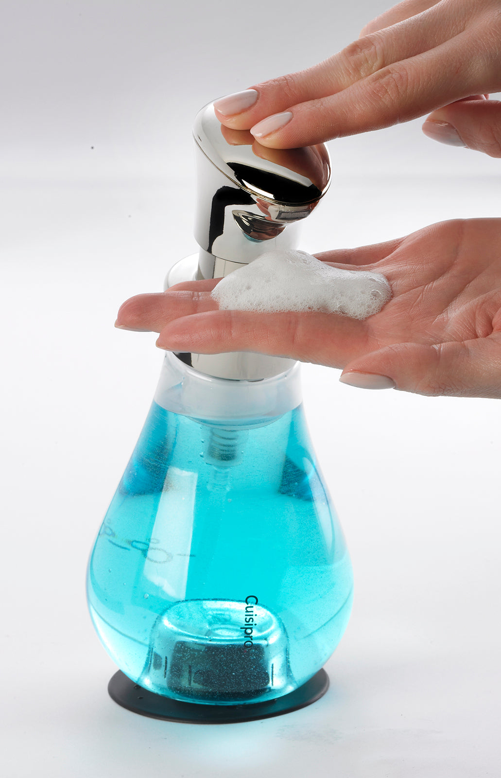 Cuisipro Foam Pump Soap Dispenser, 13.2 Ounce, Chrome