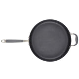 Anolon Advanced Home Hard-Anodized Nonstick Saute Pan with Helper Handle and Lid, 5-Quart, Moonstone