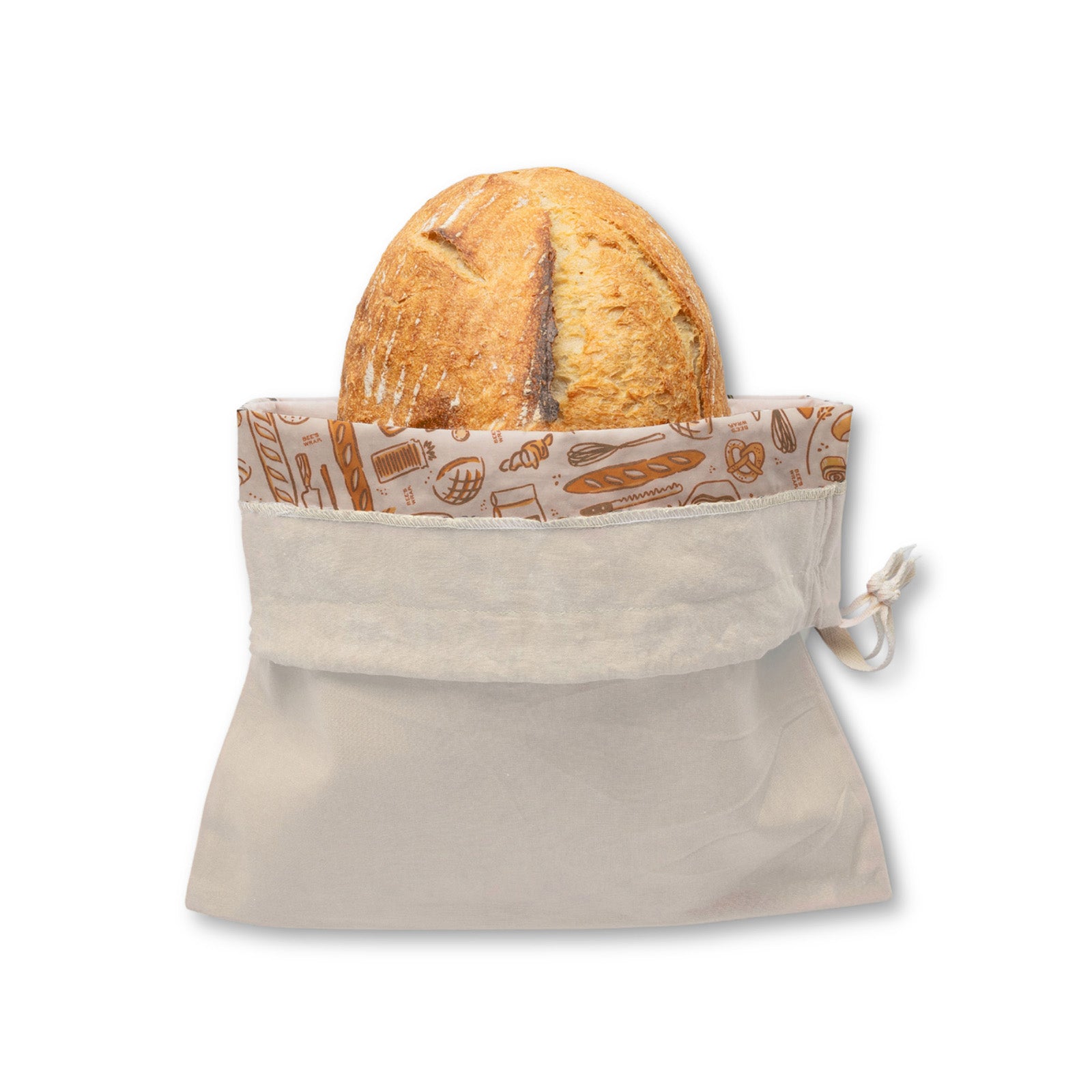 Bee's Wrap Reusable Artisan Bread Bag, Bakery Lane