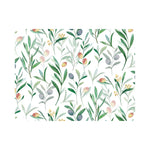 Davanti by Frieling Casa Rectangular Vinyl Placemat, 17" x 13", Watercolor Olive Branch Print – Easy-Clean Table Mat for Dining & Kitchen