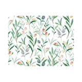Davanti by Frieling Casa Rectangular Vinyl Placemat, 17" x 13", Watercolor Olive Branch Print – Easy-Clean Table Mat for Dining & Kitchen
