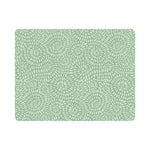 Davanti by Frieling Casa Rectangular Vinyl Placemat, 17" x 13", Sage Green Petal Print – Easy-Clean Table Mat for Dining & Kitchen