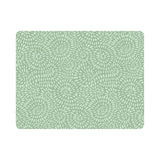 Davanti by Frieling Casa Rectangular Vinyl Placemat, 17" x 13", Sage Green Petal Print – Easy-Clean Table Mat for Dining & Kitchen
