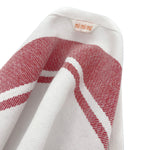 MU Kitchen Set of 8 Classic Stripe Cotton Kitchen Dishtowel with Hanging Loop, 20 x 30 Inch