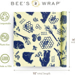 Bee's Wrap Cut-to-Size Beeswax Wrap Roll, Bees & Bears