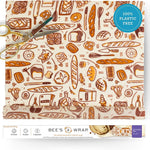 Bee's Wrap Cut-to-Size Beeswax Wrap Roll, Bakery Lane