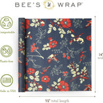Bee's Wrap Cut-to-Size Beeswax Wrap Roll, Botanical