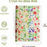 Bee's Wrap Cut-to-Size Beeswax Wrap Roll, Garden Party