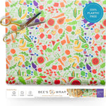 Bee's Wrap Cut-to-Size Beeswax Wrap Roll, Garden Party