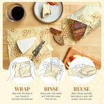 Bee's Wrap Cut-to-Size Beeswax Wrap Roll, Honeycomb
