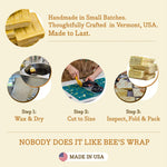 Bee's Wrap Cut-to-Size Beeswax Wrap Roll, Honeycomb