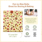 Bee's Wrap Cut-to-Size Beeswax Wrap Roll, Meadow Magic