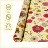 Bee's Wrap Cut-to-Size Beeswax Wrap Roll, Meadow Magic