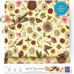 Bee's Wrap Cut-to-Size Beeswax Wrap Roll, Meadow Magic