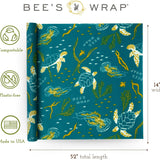 Bee's Wrap Cut-to-Size Beeswax Wrap Roll, Oceans