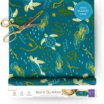 Bee's Wrap Cut-to-Size Beeswax Wrap Roll, Oceans