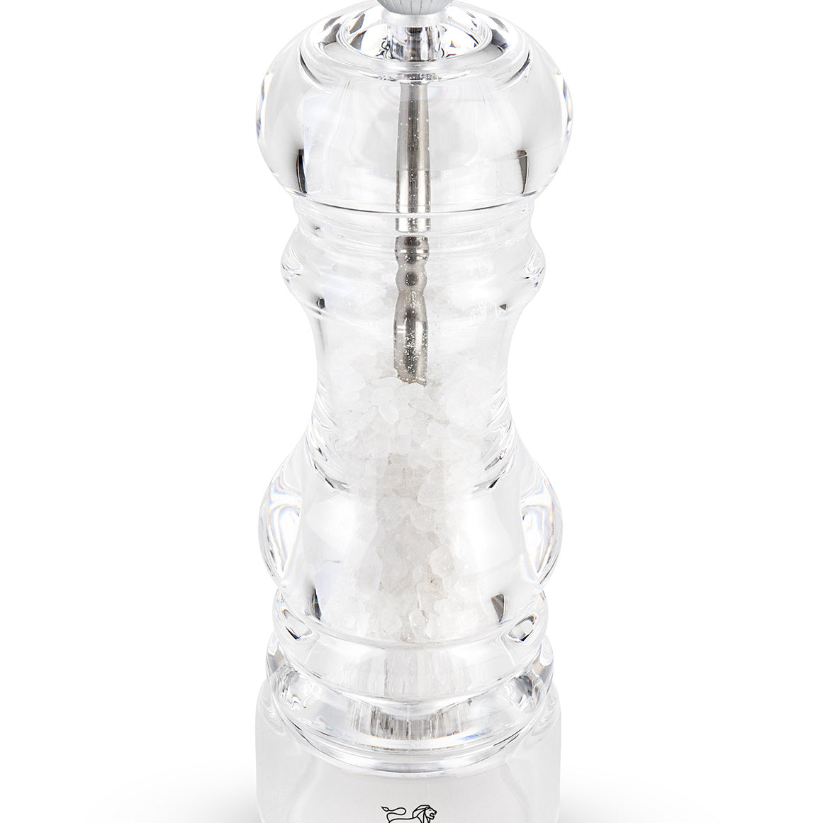 Peugeot Nancy Zirlon Salt Mill Acrylic, 7-Inch, Clear
