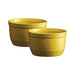 Emile Henry Made in France 5 oz Ramekin, Set of 2, 3.5" by 2", Provence Yellow