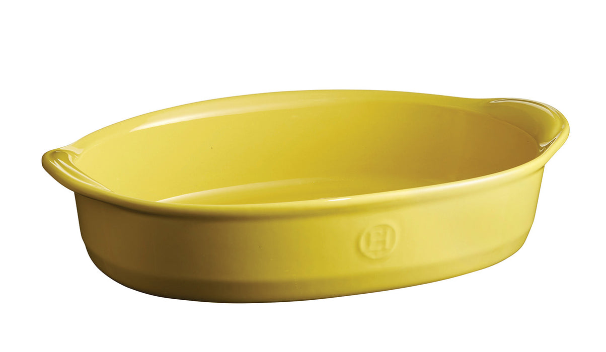 Emile Henry Ultime Oval Medium Baking Dish, Provence Yellow