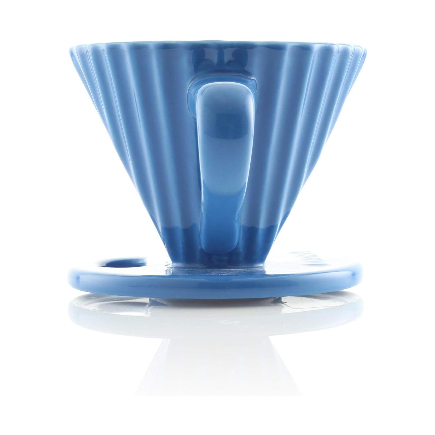 Chantal 8 ounce Lotus Ceramic Pour Over Coffee Filter, Blue Cove