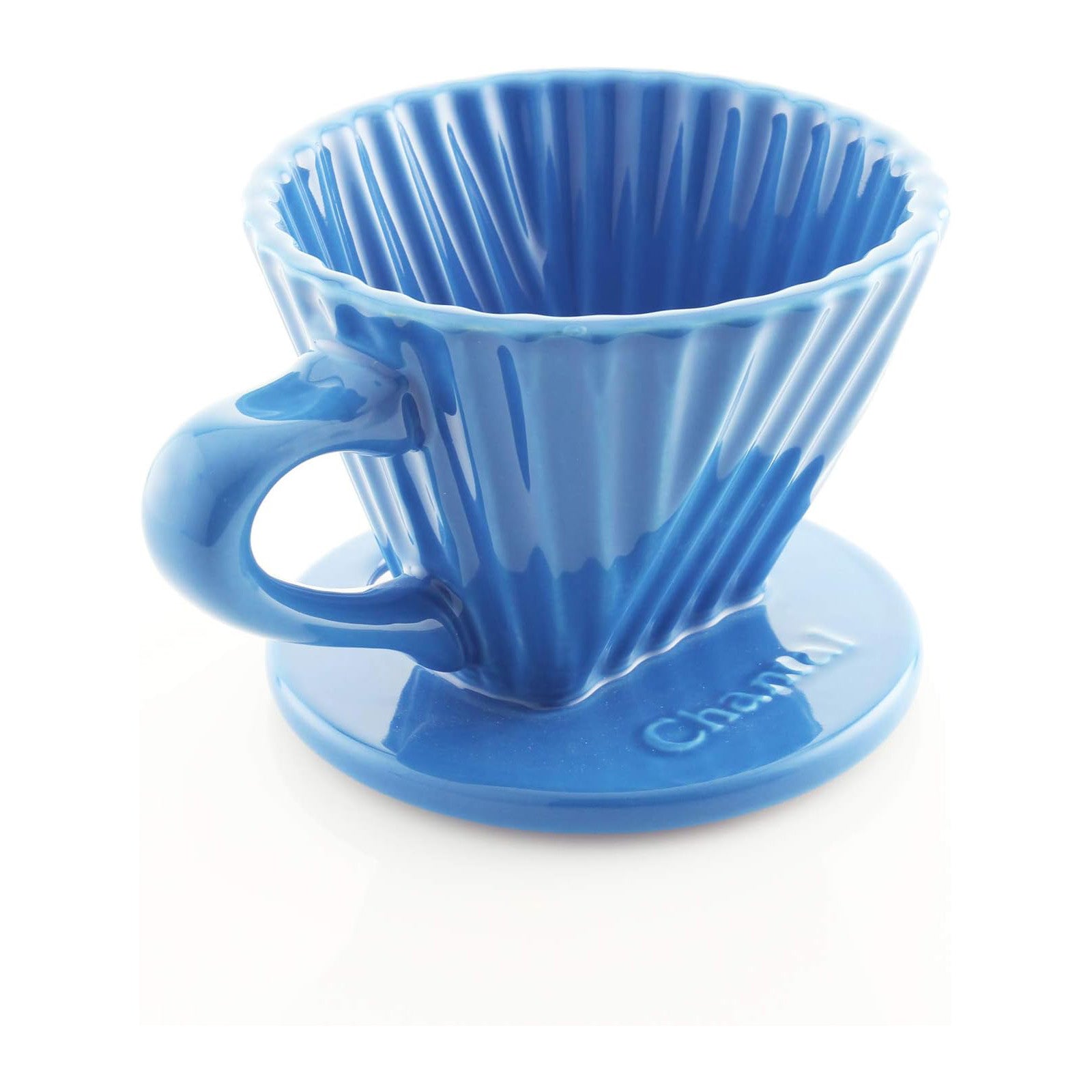 Chantal 8 ounce Lotus Ceramic Pour Over Coffee Filter, Blue Cove