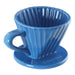 Chantal 8 ounce Lotus Ceramic Pour Over Coffee Filter, Blue Cove