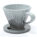 Chantal 8 ounce Lotus Ceramic Pour Over Coffee Filter, Fade Gray
