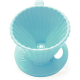 Chantal 8 ounce Lotus Ceramic Pour Over Coffee Filter, Aqua